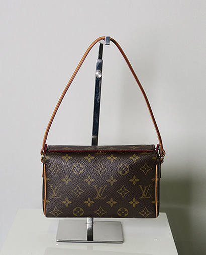 Recital Shoulder Bag, &pound;250, Handbags, Brown, Canvas, Front view